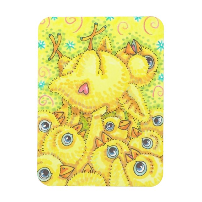 ROCKER CHICK VÅR MOSH PIT MAGNET-rektangel Magnet (Vertikal)