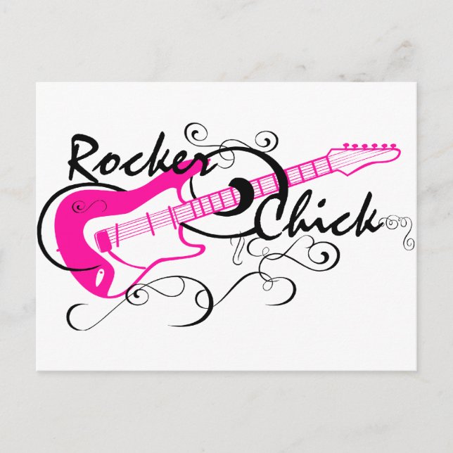 Rocker Chick Vykort (Framsida)