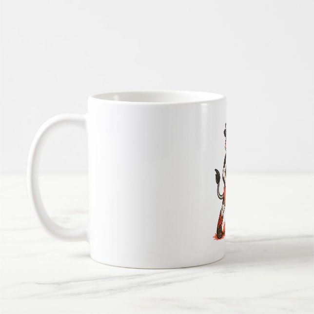 Rocker Cow, Cow Pay Guitar Kaffemugg (Vänster)