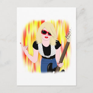 Rocker Girl Vykort