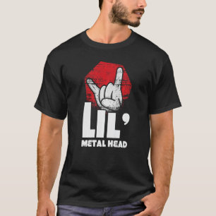 Rocker Hand Metall Sign Rock musik Älskare Little T Shirt