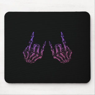 Rocker Hand Sign Sten Skeleton Retro Halloween Man Musmatta