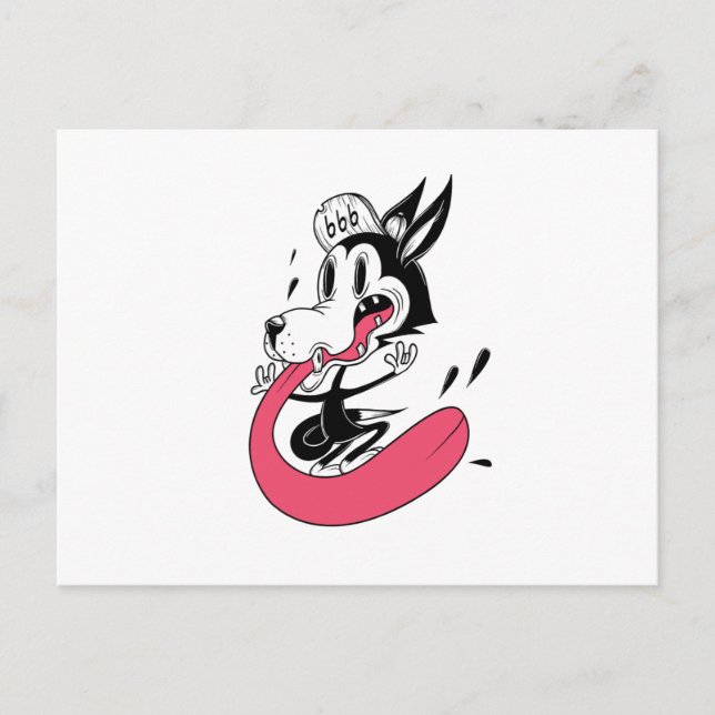 Rocker Hund Vykort (Framsida)