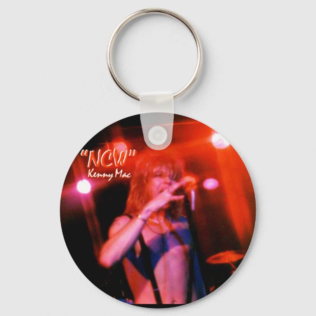 Rocker Kenny Mac Live RED Keychain w "NCW" Nyckelring (Framsida)