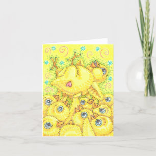 ROCKER KYCKLING, VÅR MOSH PIT NOTKORT Tomt Kort