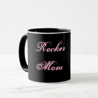 Rocker Mamma Kaka & Kaffe Mugg (Svart & Rosa)