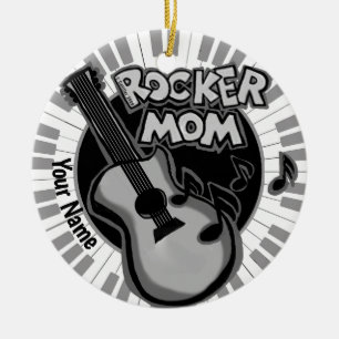 Rocker Mamma- prydnad Julgransprydnad Keramik