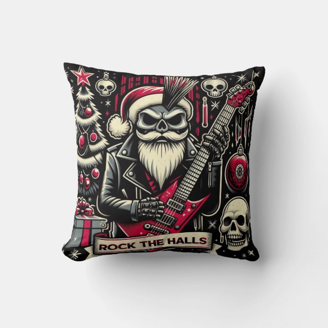 Rocker pappa jul  kudde (Framsida)