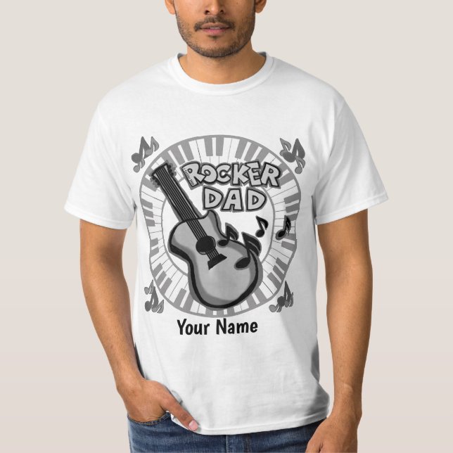 Rocker Pappa T Shirt (Framsida)