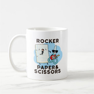 Rocker Papper och saxar Funny Game Pun Kaffemugg