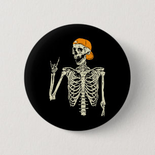 Rocker Skeleton Cap Skater Coola Halloween Punk Ro Knapp