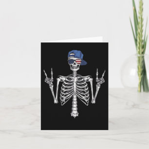 Rocker Skeleton Cap Skater Coola Halloween Punk Ro Kort