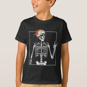 Rocker Skeleton Cap Skater Coola Halloween Punk T Shirt