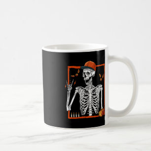 Rocker Skeleton Hand Sten på Costume Funny Hallowe Kaffemugg