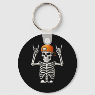 Rocker Skeleton Hand Sten på Costume Funny Hallowe Nyckelring