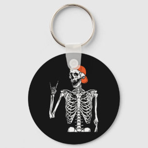 Rocker Skeleton Hand Sten på Costume Roligt Hallow Nyckelring