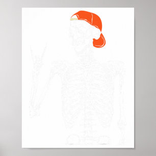 Rocker Skeleton Hand Sten på Costume Roligt Hallow Poster