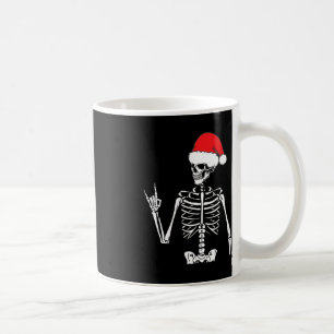 Rocker Skeleton Hand Sten på Costume Roligt jul Kaffemugg