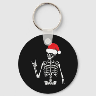 Rocker Skeleton Hand Sten på Costume Roligt jul Nyckelring