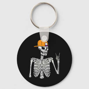 Rocker Skeleton Sten Hand Sign Halloween Costume M Nyckelring