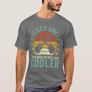 Rocker Uncle Funny Guitarist Rock and Roll Fan Gui T Shirt