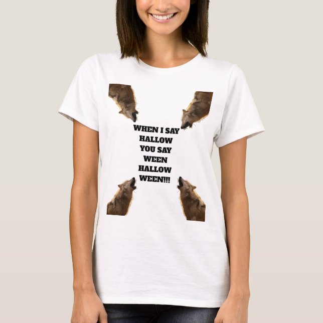 Rocker varg Halloween-skjorta T Shirt (Framsida)