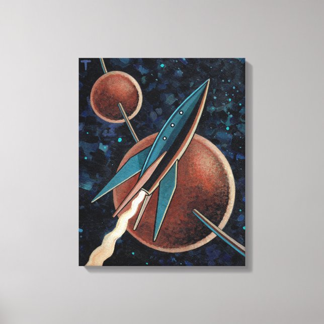 Rocket #123 canvastryck (Framsida)