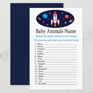 Rocket Baby Animals Namnlek