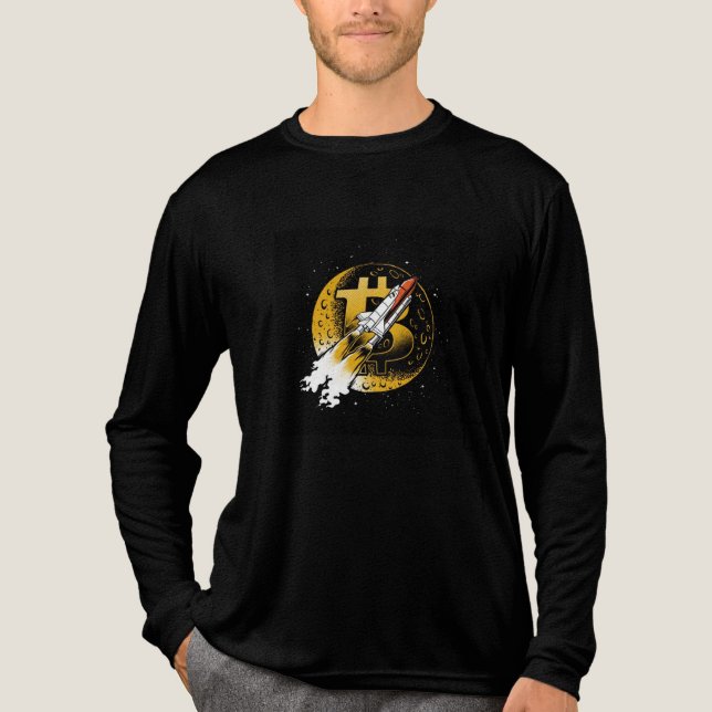 Rocket Black T-Shirt (Framsida)