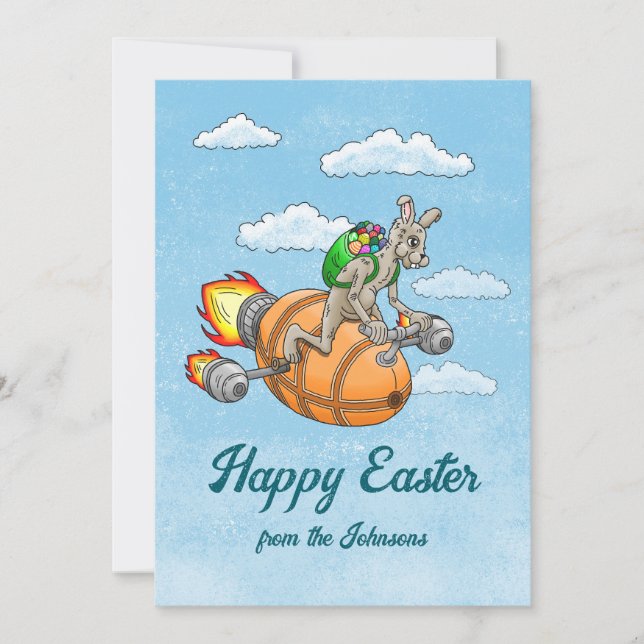 Rocket Bunny Julkort (Framsida)