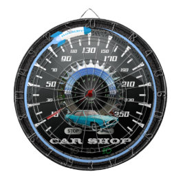 Rocket Car Shop Gear Riders Dartboard Darttavla