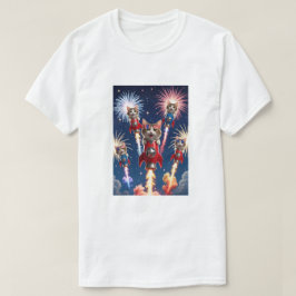 Rocket Cats - 4:e juli Katt T-shirt