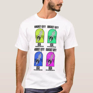 Rocket City 4 Square T Shirt