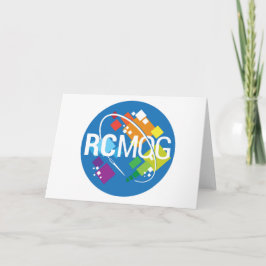Rocket City Modern Quilt Guild Logotyp Notecard Kort
