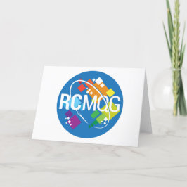 Rocket City Modern Quilt Guild Logotyp Notecard Kort