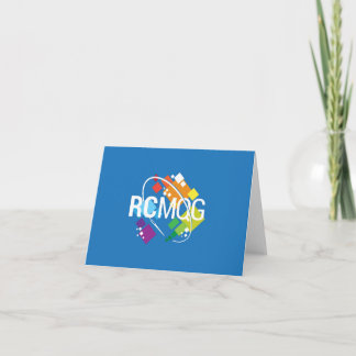 Rocket City Modern Quilt Guild Logotyp Notecard -  Kort