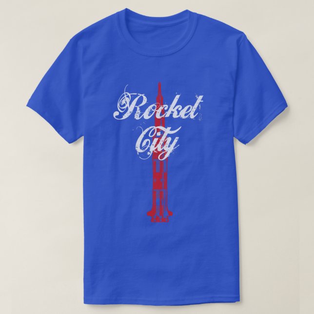 Rocket City Saturn V Huntsville AL Alabama TShirt T Shirt (Design framsida)