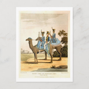 Rocket Corps och Dromedary Corps, Bengal Army 1817 Vykort