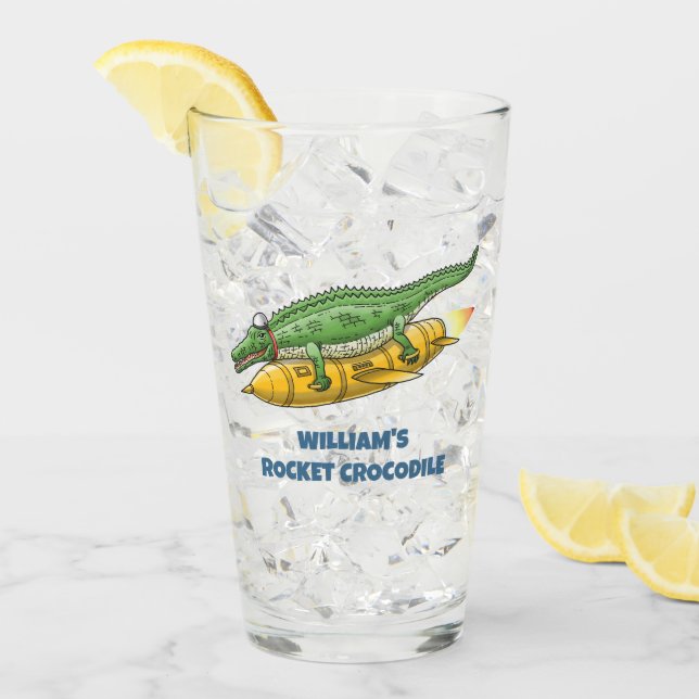 Rocket Crocodile Glaskopp (Framsida Ice)