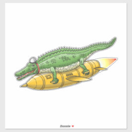 Rocket Crocodile Klistermärken