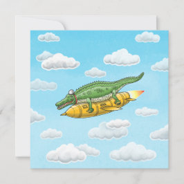 Rocket Crokodile Kort
