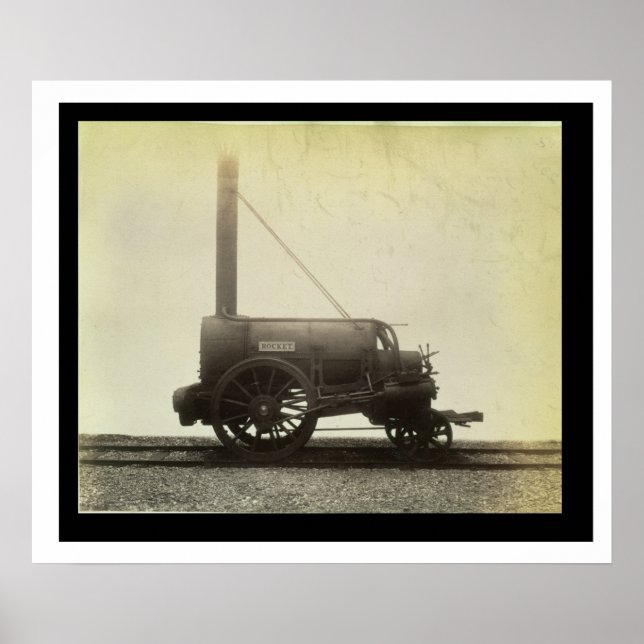 "Rocket" designad av George Stephenson (1781-1) Poster (Framsidan)