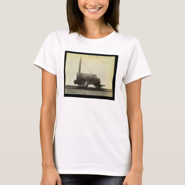 "Rocket" designad av George Stephenson (1781-1) T-shirt (Framsida)