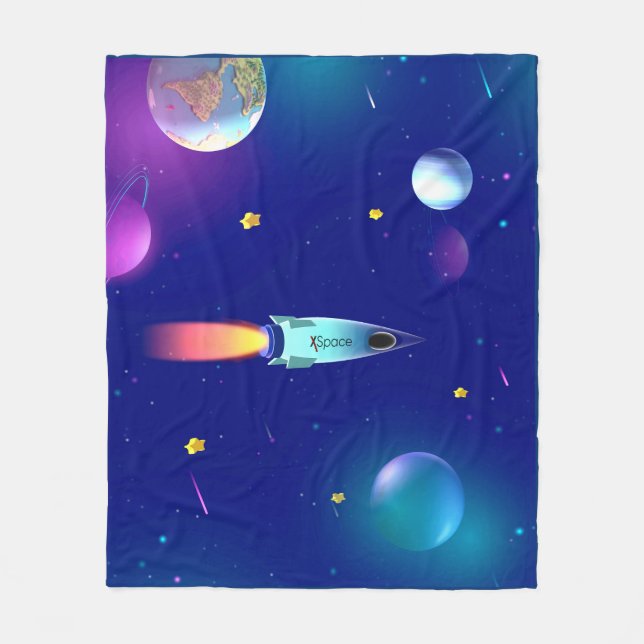 Rocket Fleece Blanket (Framsidan)