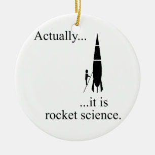 Rocket-forskare Julgransprydnad Keramik