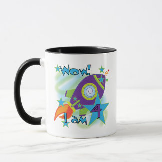 Rocket Frakt 4e födelsedagen T-shirts och presente Mugg