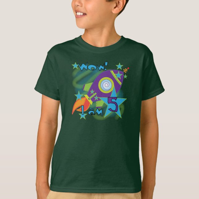 Rocket Frakt 5:e födelsedag T-shirts och gåvor (Framsida)