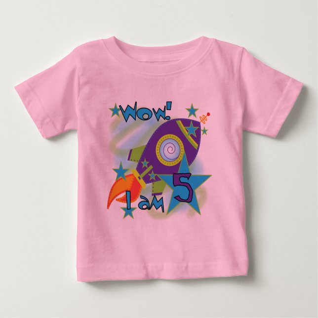Rocket Frakt 5:e födelsedag T-shirts och gåvor (Framsida)