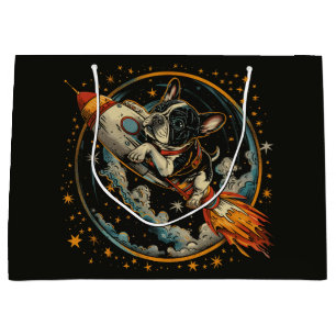 Rocket Frakt Fransk Bulldog Astronaut