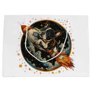 Rocket Frakt Fransk Bulldog Astronaut